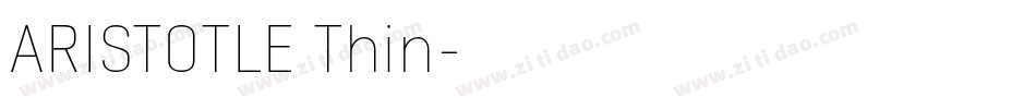 ARISTOTLE Thin字体转换